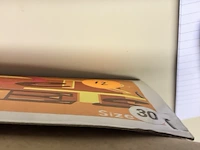 Witte kinderschaats vierkante doos maat 30 - afbeelding 3 van  5