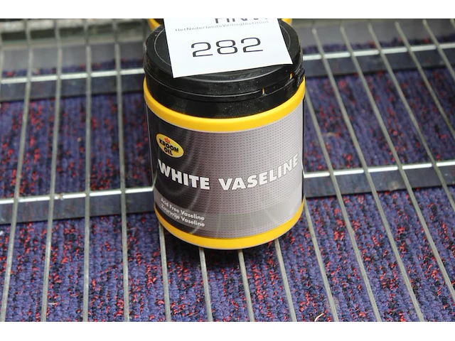 Witte vaseline kroon oil 3 potten. excl. draadmand - afbeelding 2 van  2