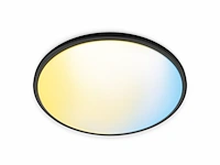 Wiz plafondlamp 43 cm warm tot koel wit licht slimme led 22w zwart - afbeelding 2 van  5