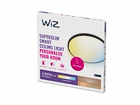 Wiz plafondlamp 43 cm warm tot koel wit licht slimme led 22w zwart - afbeelding 3 van  5