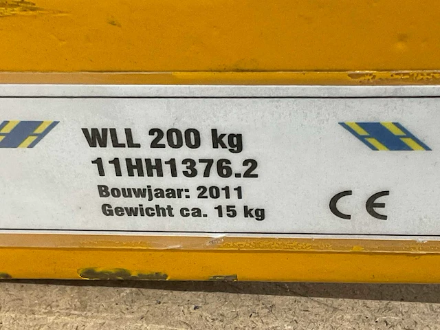 Wll 200 kg 11hh1376.2 evenaar hijs materiaal - afbeelding 6 van  6