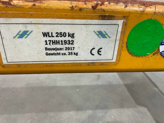 Wll 250 kg - 2017 - 17hh1932 - hijs materiaal - afbeelding 6 van  6