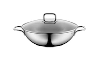 Wmf 739476380 wok met deksel party 28 cm gietijzer zwart - afbeelding 1 van  1