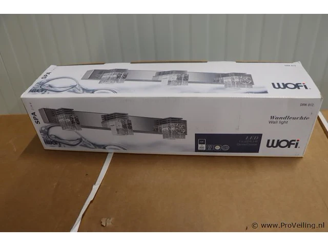 Wofi led wandlamp model dirk 812 led/11w/230v 3000k - afbeelding 1 van  4