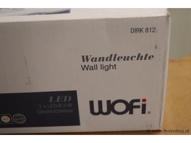 Wofi led wandlamp model dirk 812 led/11w/230v 3000k - afbeelding 3 van  4