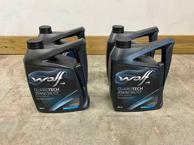Wolf - 20w-50 sn/cf - 4 liter - minerale motorolie (4x) - afbeelding 4 van  7