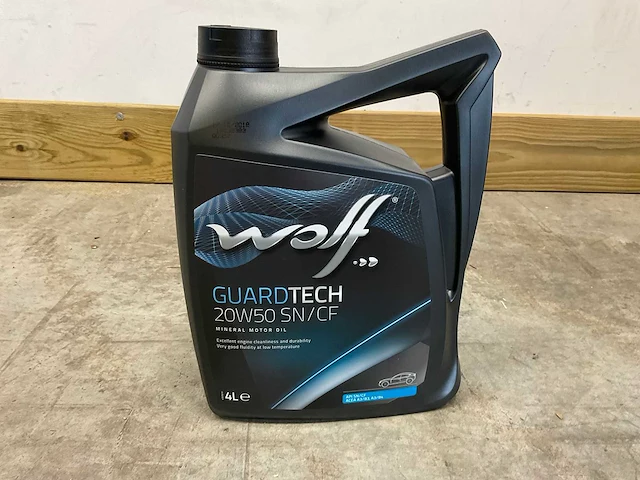 Wolf - 20w-50 sn/cf - 4 liter - minerale motorolie (4x) - afbeelding 5 van  7
