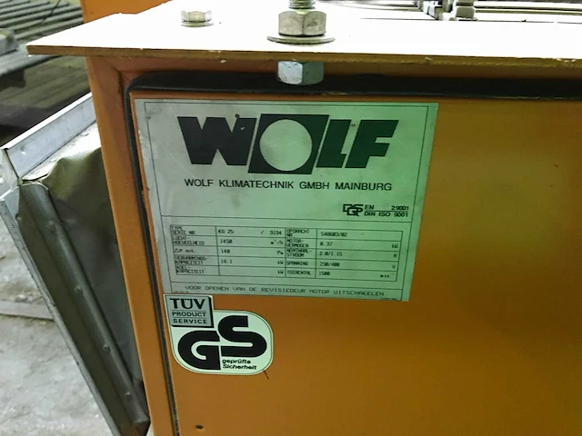 Wolf - kg 25 - luchtbehandelingsinstallatie - afbeelding 4 van  4