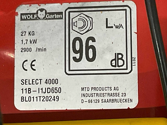 Wolf garden select 4000 gazonmaaier - afbeelding 5 van  6