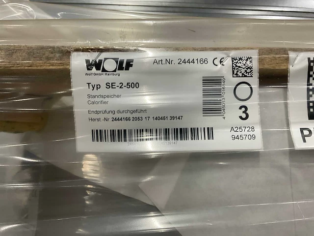 Wolf se-2-500 boilervat met dubbele emaillelaag - afbeelding 6 van  8