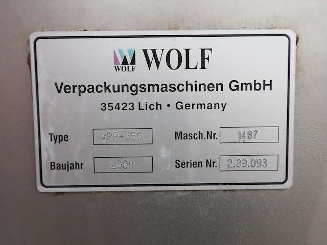 Wolf verpackungsmaschinen gmbh - afbeelding 11 van  20