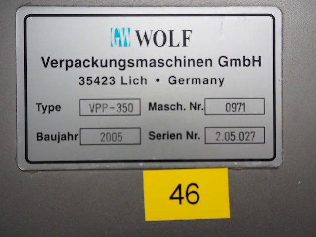 Wolf verpackungsmaschinen gmbh - afbeelding 9 van  17