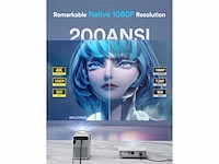 Wolfang miniprojector 4k ondersteund thuisbioscoop video projector voor smartphone,tvstick,ps5 - afbeelding 3 van  4