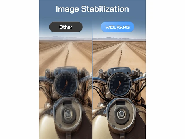 Wolfgang seeker one wit waterdichte actiecamera met 4k60fps ultra hdvideo dual screen kleurendisplay - afbeelding 4 van  5