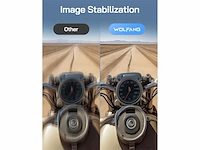 Wolfgang seeker one wit waterdichte actiecamera met 4k60fps ultra hdvideo dual screen kleurendisplay - afbeelding 4 van  5