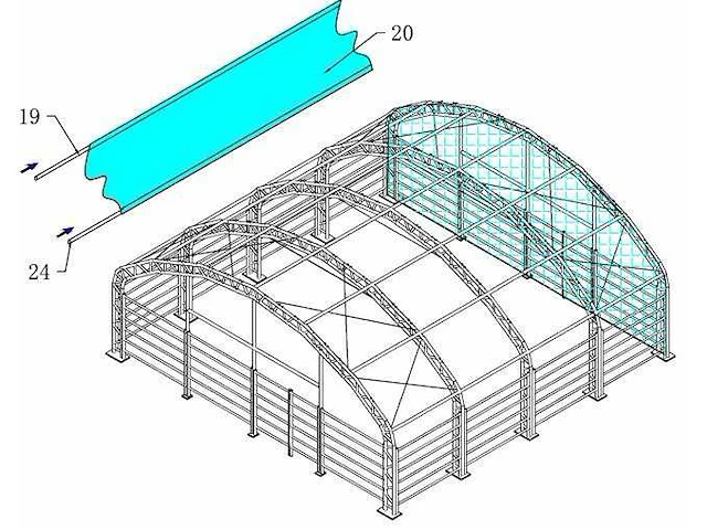 Wolverine - (10x10x4,5 meter) - dierenverblijf / shelter 10 meter - afbeelding 3 van  15