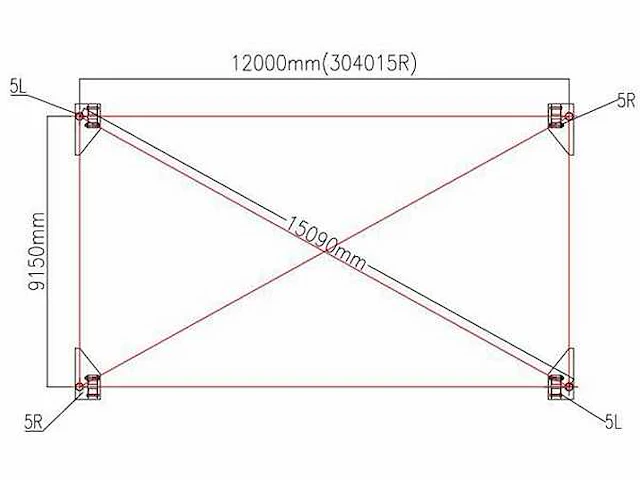 Wolverine - (12x9,15x4,50 meter) - garage tent / opslag shelter 304015r - afbeelding 10 van  10