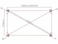 Wolverine - (12x9,15x4,50 meter) - garage tent / opslag shelter 304015r - afbeelding 10 van  10