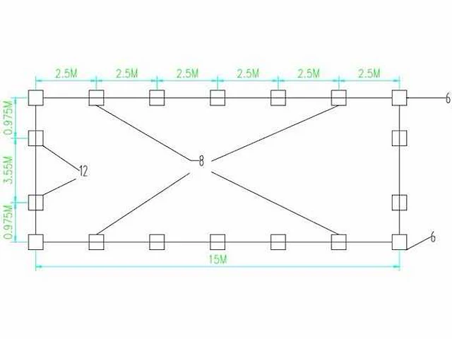 Wolverine - (15,0x5,50x5,30 meter) - garage / tent / opslag shelter 185017p - afbeelding 7 van  10