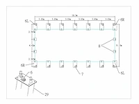 Wolverine - (18,3x9,15x6,1 meter) - garage tent / opslag shelter 306020dp - afbeelding 8 van  12