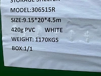 Wolverine - 20x9,15x4,50 meter - garage tent / opslag shelter 306515r - afbeelding 2 van  11