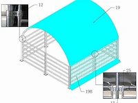 Wolverine - (4x4x3,15 meter) - dierenverblijf / shelter 4 meter - afbeelding 8 van  13