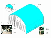 Wolverine - (6x6x3,70 meter) - dierenverblijf / shelter 6 meter - afbeelding 12 van  14