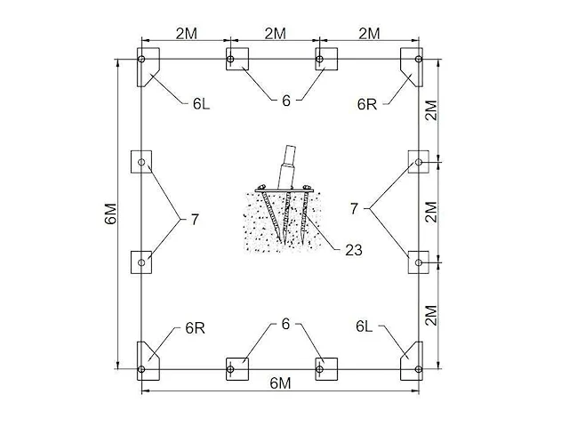 Wolverine - (6x6x3,70 meter) - dierenverblijf / shelter 6 meter - afbeelding 14 van  14