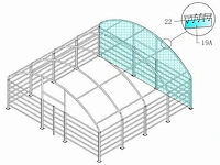 Wolverine - (8x8x4 meter) - dierenverblijf / shelter 8 meter - afbeelding 2 van  14