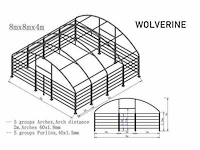 Wolverine - (8x8x4 meter) - dierenverblijf / shelter 8 meter - afbeelding 8 van  14