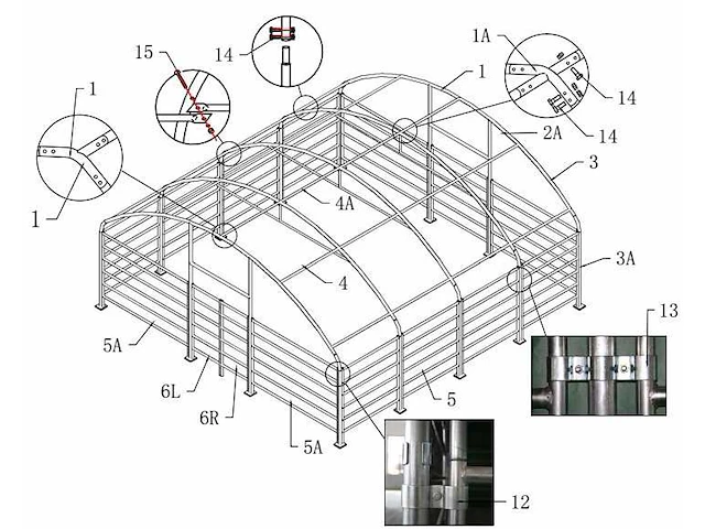 Wolverine - (8x8x4 meter) - dierenverblijf / shelter 8 meter - afbeelding 12 van  14