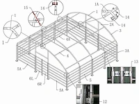 Wolverine - (8x8x4 meter) - dierenverblijf / shelter 8 meter - afbeelding 12 van  14