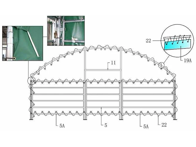 Wolverine - (8x8x4 meter) - dierenverblijf / shelter 8 meter - afbeelding 14 van  14