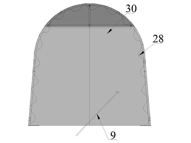 Wolverine - (9,20x4,30x4,30 meter) - garage tent / opslag shelter 143014r - afbeelding 4 van  15