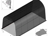 Wolverine - (9,20x4,30x4,30 meter) - garage tent / opslag shelter 143014r - afbeelding 13 van  15