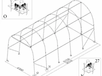 Wolverine - (9,20x4,30x4,30 meter) - garage tent / opslag shelter 143014r - afbeelding 14 van  15