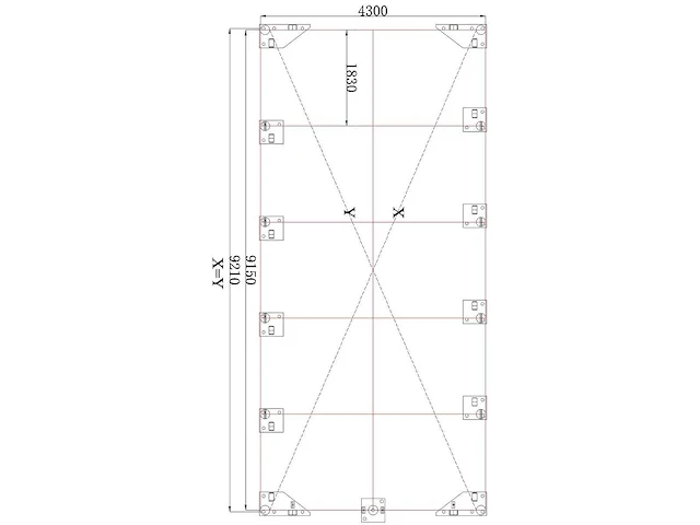 Wolverine - (9,20x4,30x4,30 meter) - garage tent / opslag shelter 143014r - afbeelding 15 van  15