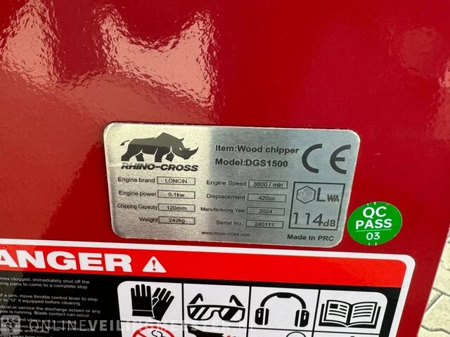Wood chipper rhino-cross, bouwjaar 2023 - afbeelding 7 van  8