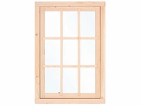 Woodvion - vuren raam met vleugel 137x90 cm (2x)