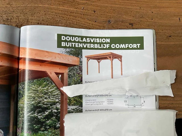 Woodvision douglas overkapping comfort 270x500x260 cm. - afbeelding 3 van  10