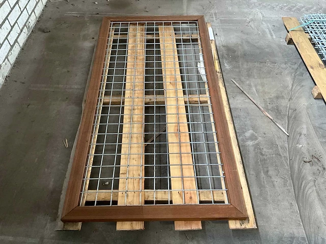 Woodvision gaaspaneel hardhout/staal 180x90 cm - afbeelding 2 van  3