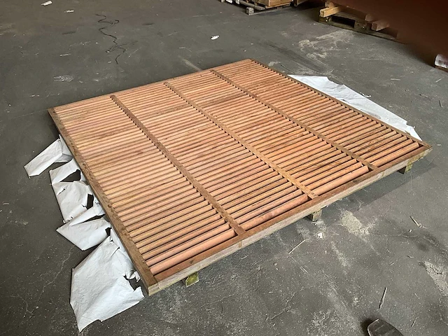 Woodvision hardhouten trellis tuinscherm 180x180 cm - afbeelding 2 van  2