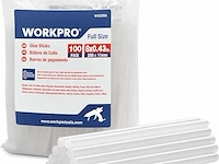 Workpro hete lijmsticks 11 mm x 200 mm, 100 stuks - afbeelding 1 van  4