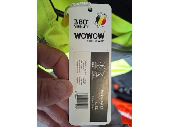 Wowow reflecterend vest - maat xl - afbeelding 7 van  7