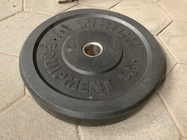 Wright equipment 45lb bumper plate - afbeelding 1 van  3