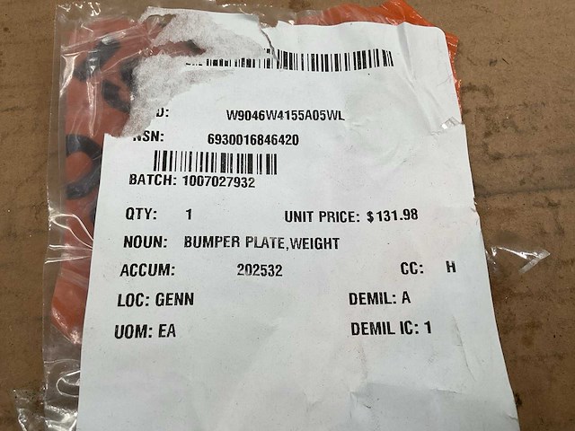 Wright equipment 45lb bumper plate - afbeelding 3 van  3