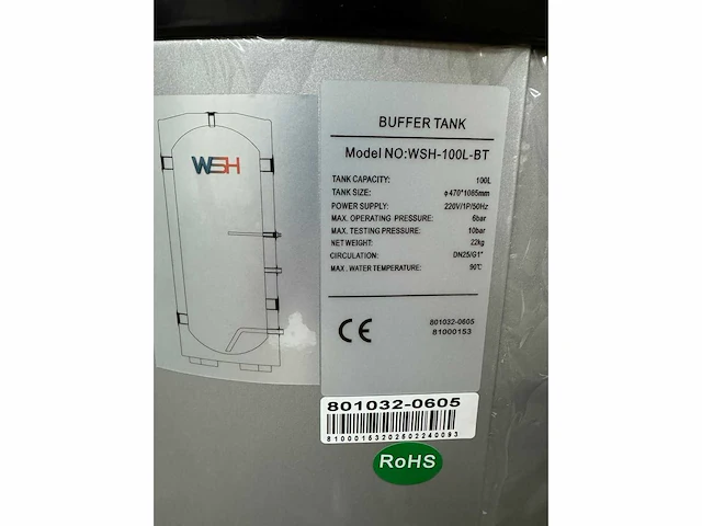 Wsh 100 l bt boiler - afbeelding 6 van  8