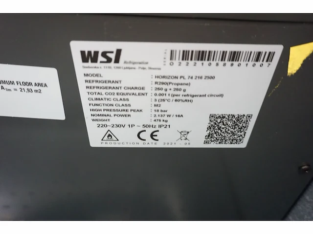 Wsl - horizon pl74 216 2500 - koelkast - afbeelding 8 van  8