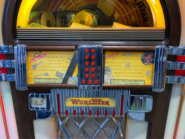 Wurlitzer omt 1015-cd jukebox - afbeelding 16 van  17