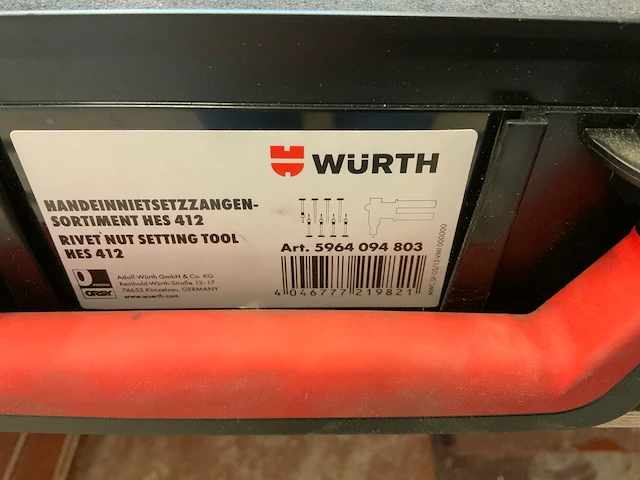 Würth 0948900 blindklinkmoertangset - afbeelding 2 van  5